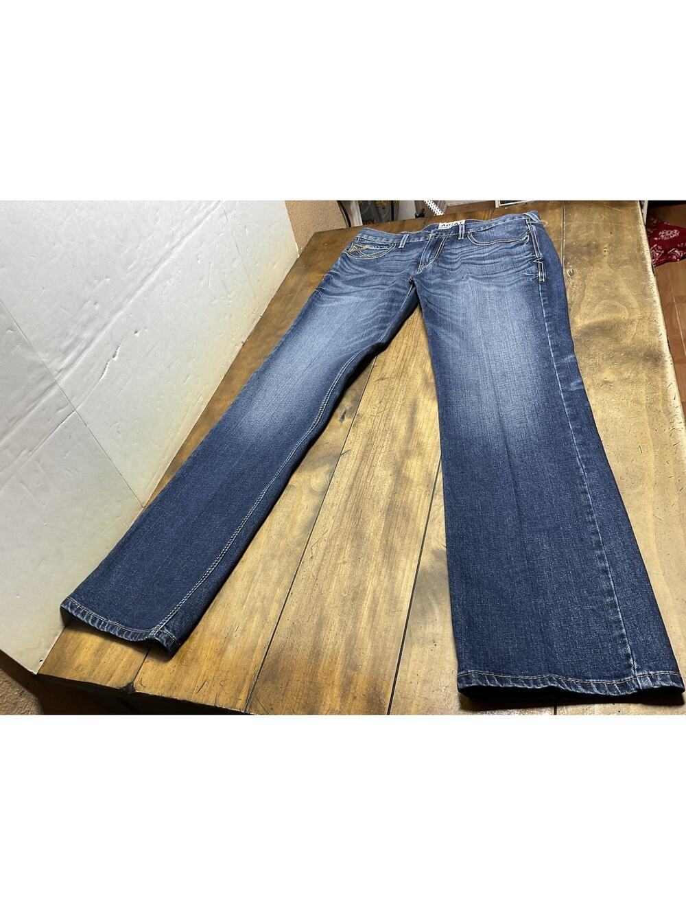 Ariat Men’s Jeans M7 Slim Fit Straight Leg Medium Wash Stretch 36x36